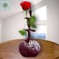 Preview: Rosenvase aus Lauschaer Farbglas mit Muster